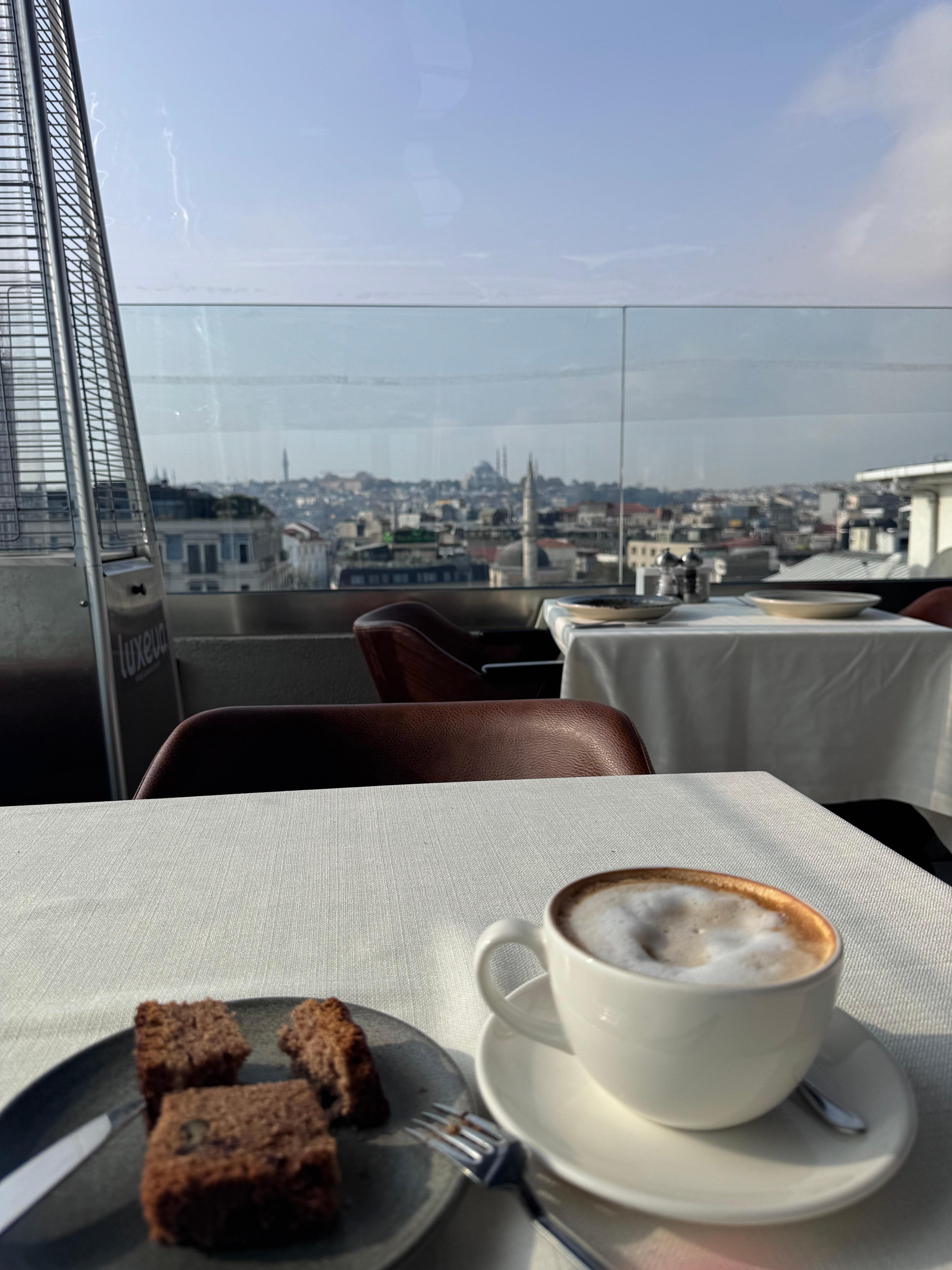 Vista do café da manhã