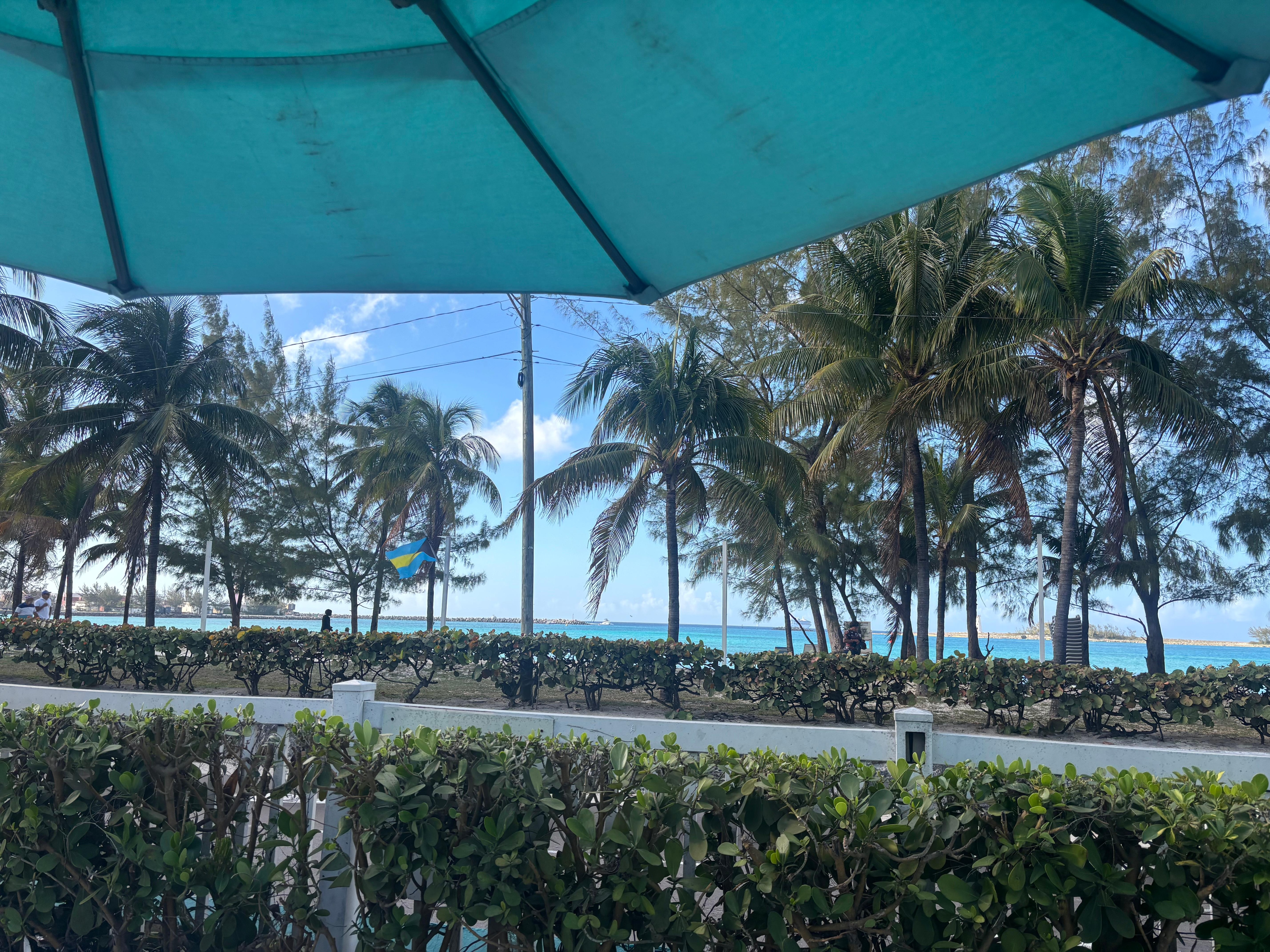 The hotel is right across from the beach.