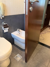 Bathroom door didn’t open fully.