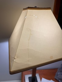 crunched lampshade