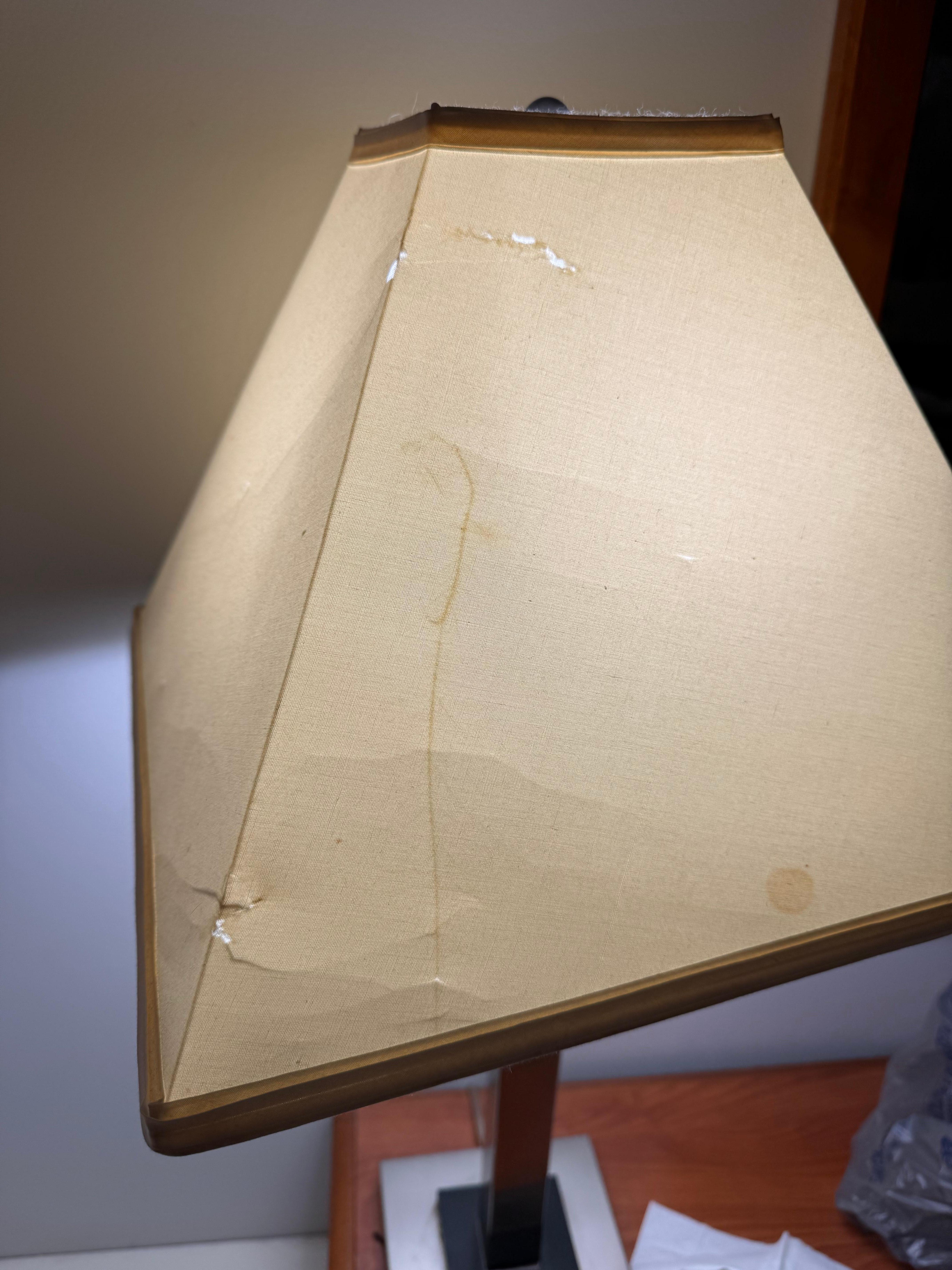 crunched lampshade