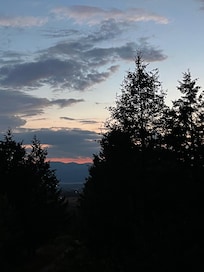 Sundown from the porch.
