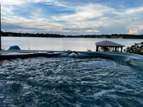 Hot tub, evening time