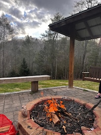 View from the campfire area.