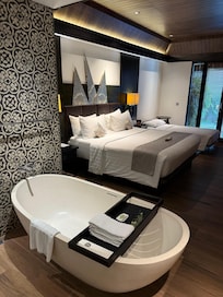 Beautiful Junior Suite with private pool on side of the room.
