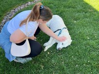 Aspen loved the backyard