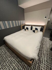 The largesse of a Queen sized bed!