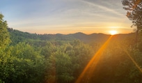 Sunrise from the cabin