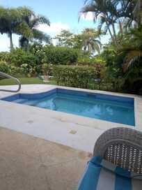 Access through the bedrooms for the early morning dip.
