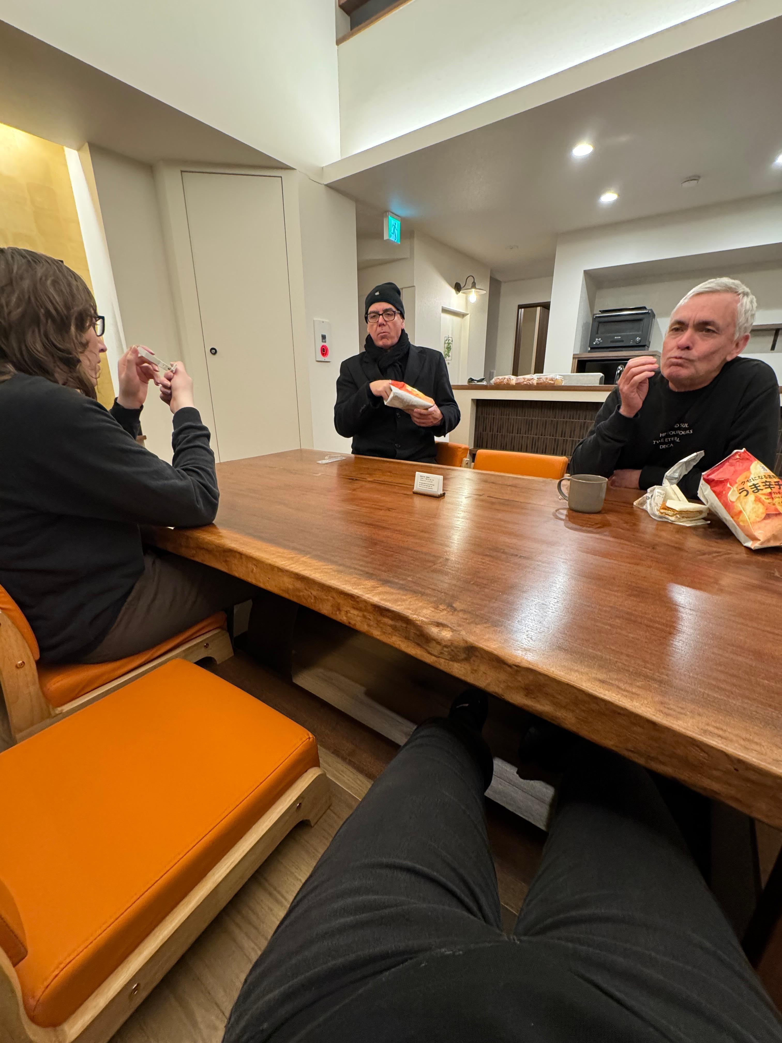 Dining table was a great place to relax and hang out.