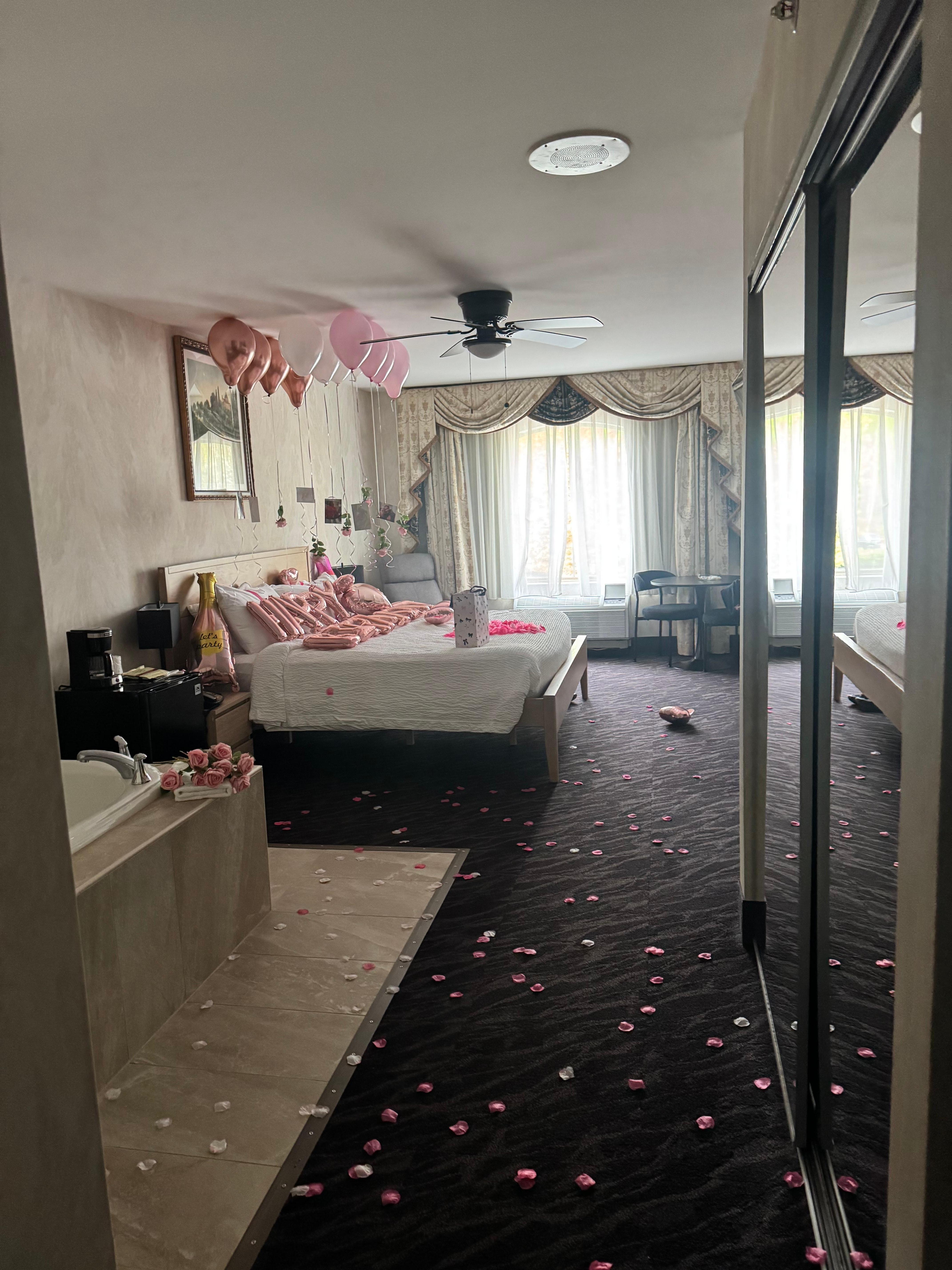 Decorated the room for my fiancé birthday