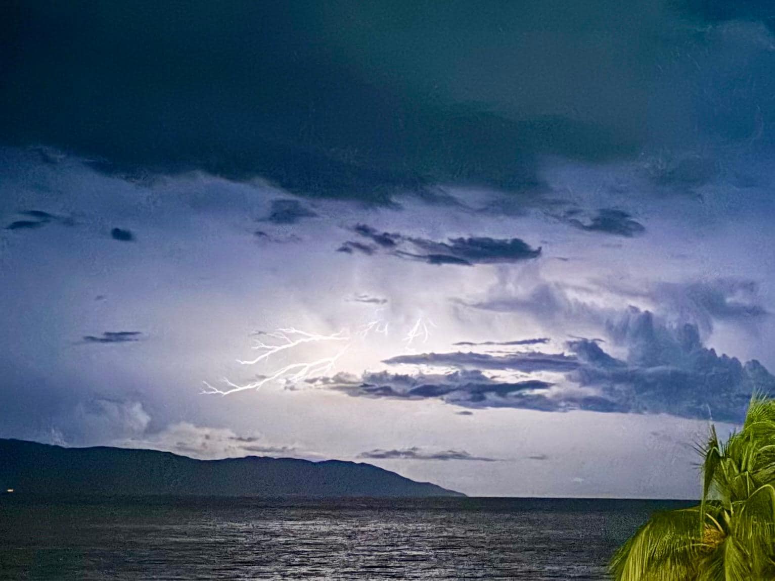 Evening Lightning/taken from balcony