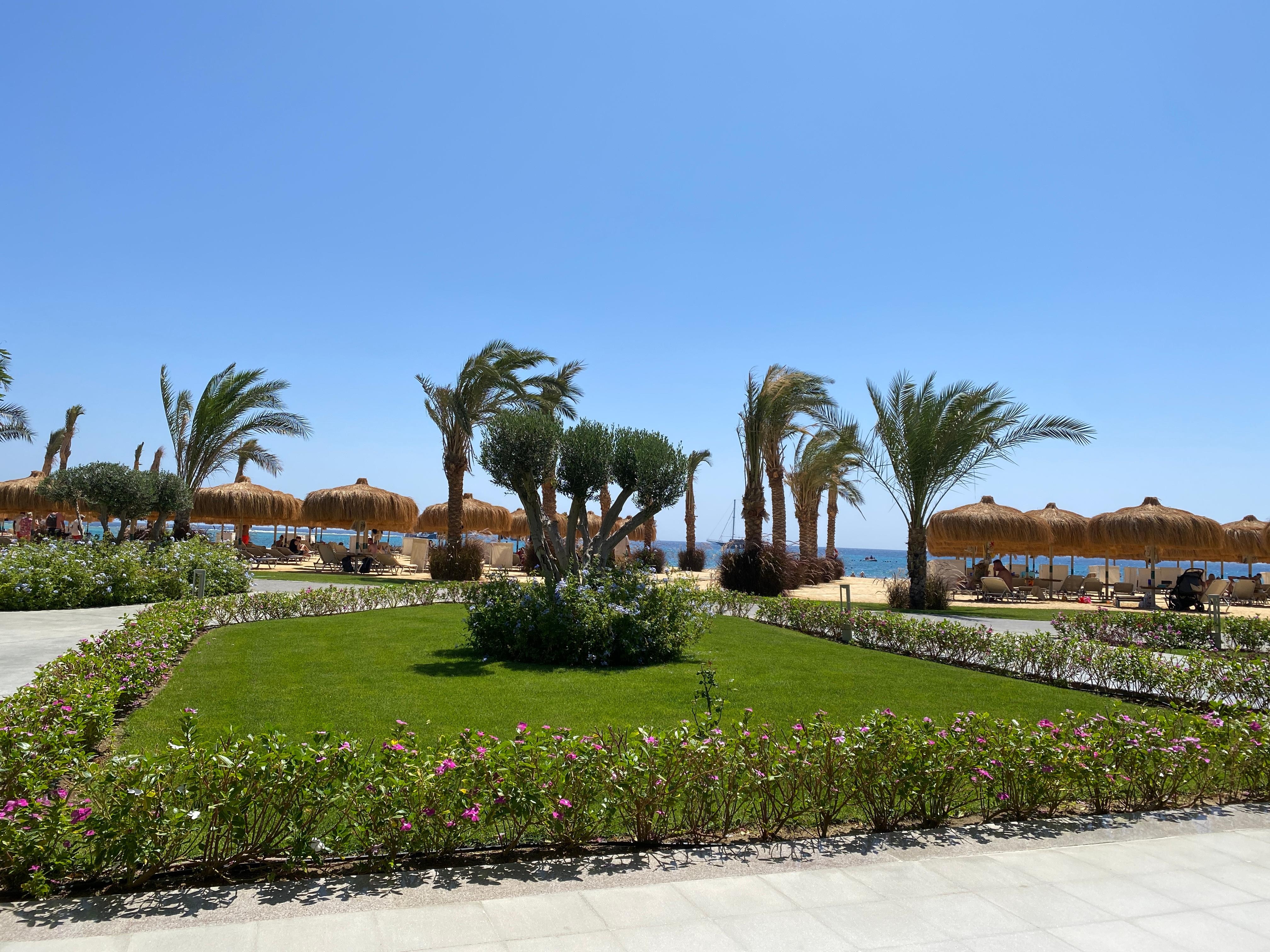 Blick vom Strandrestaurant