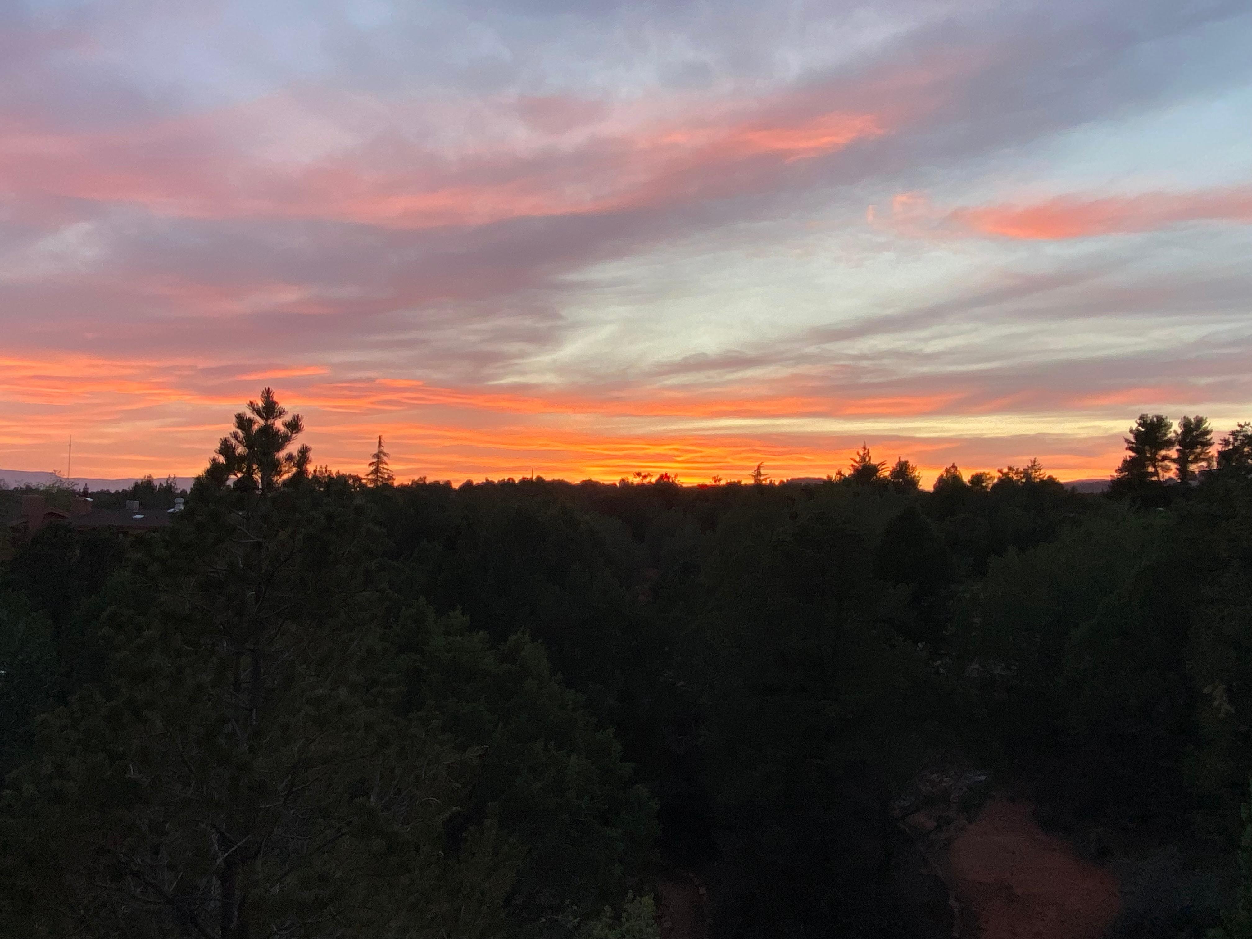 Sunset from the room patio