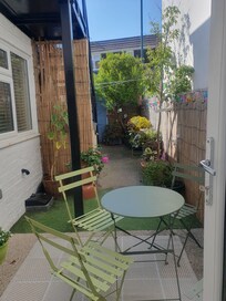 Patio off the bedroom.