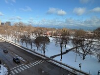 Gorgeous view from the 6th floor! Room 602 had a separate living area with a decent fold-out sofa.