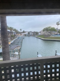 The view from the upstairs bedroom.