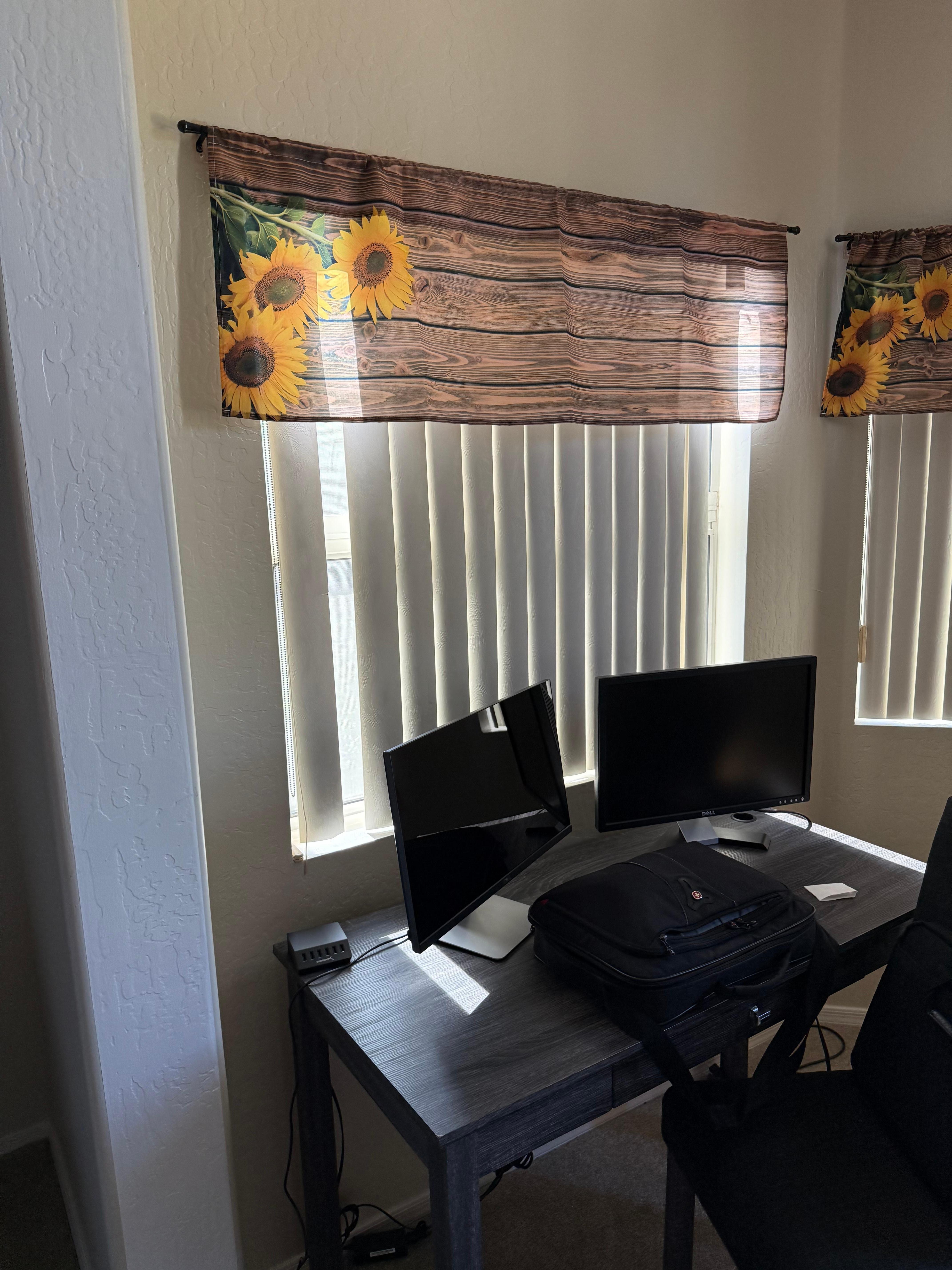 Master bedroom blind missing