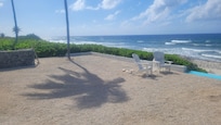 The view looking west