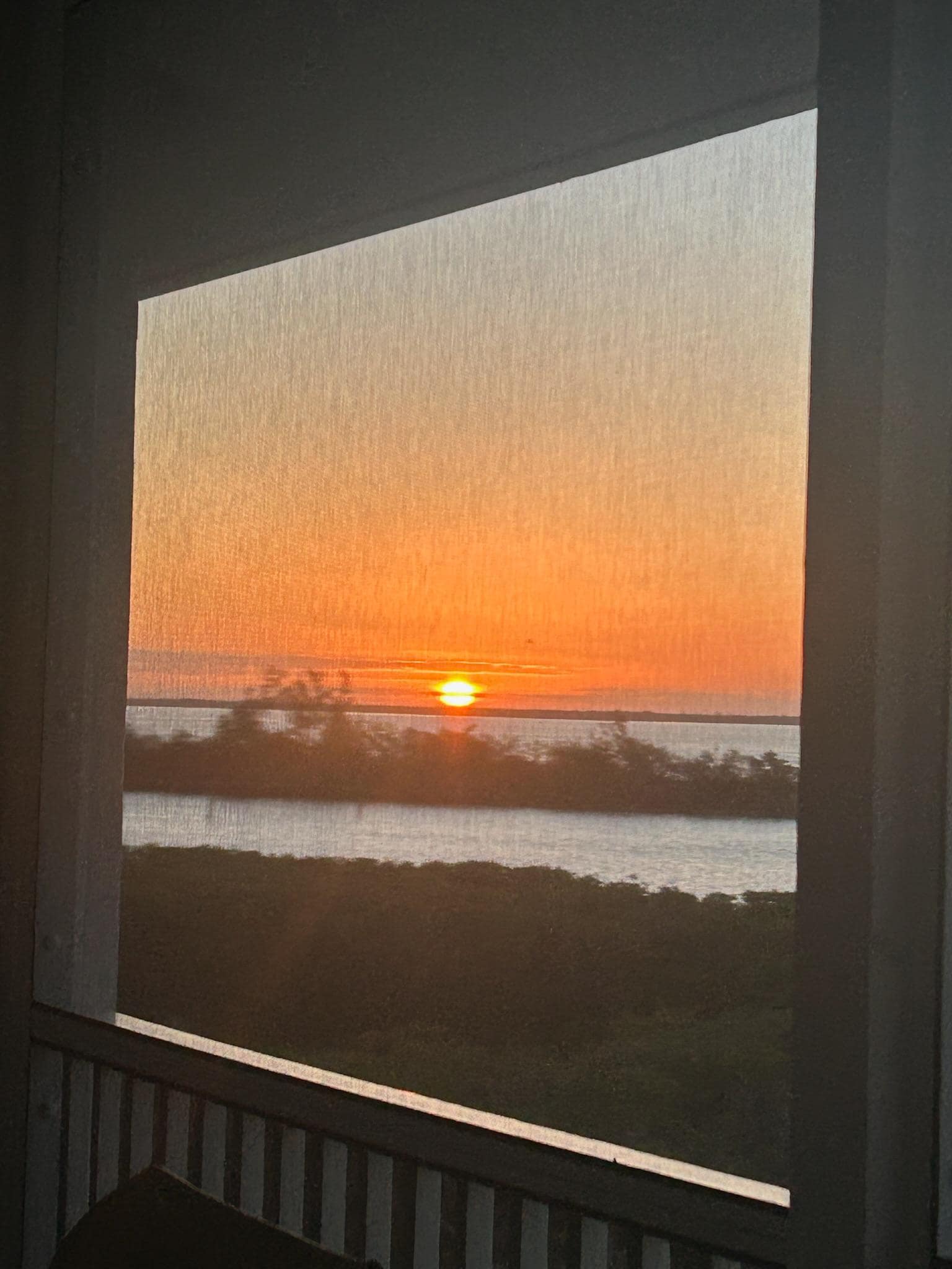 Sunrise from the porch! 