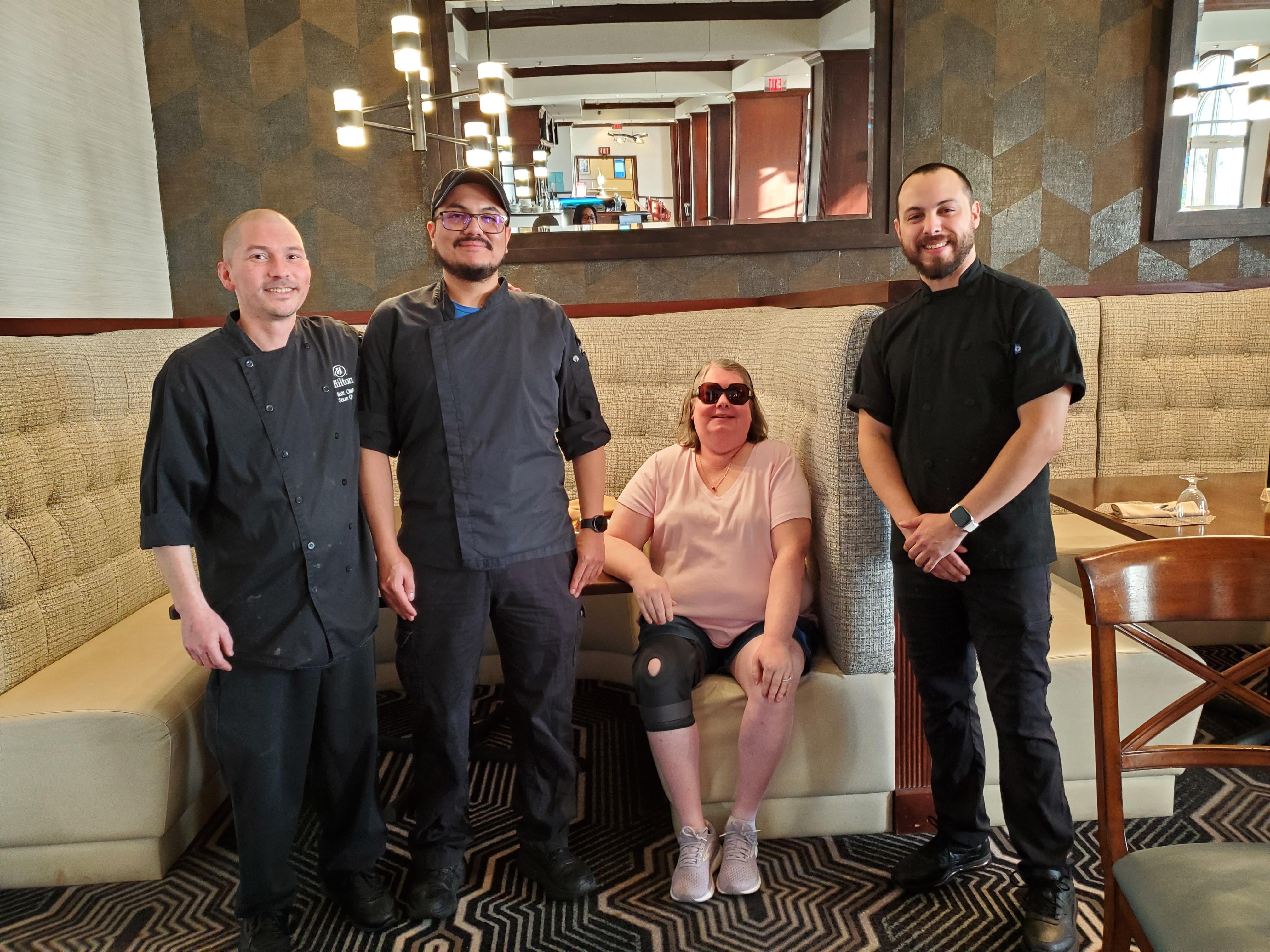 The chefs were absolutely exceptional,  and very much appreciated being recognized for their efforts.