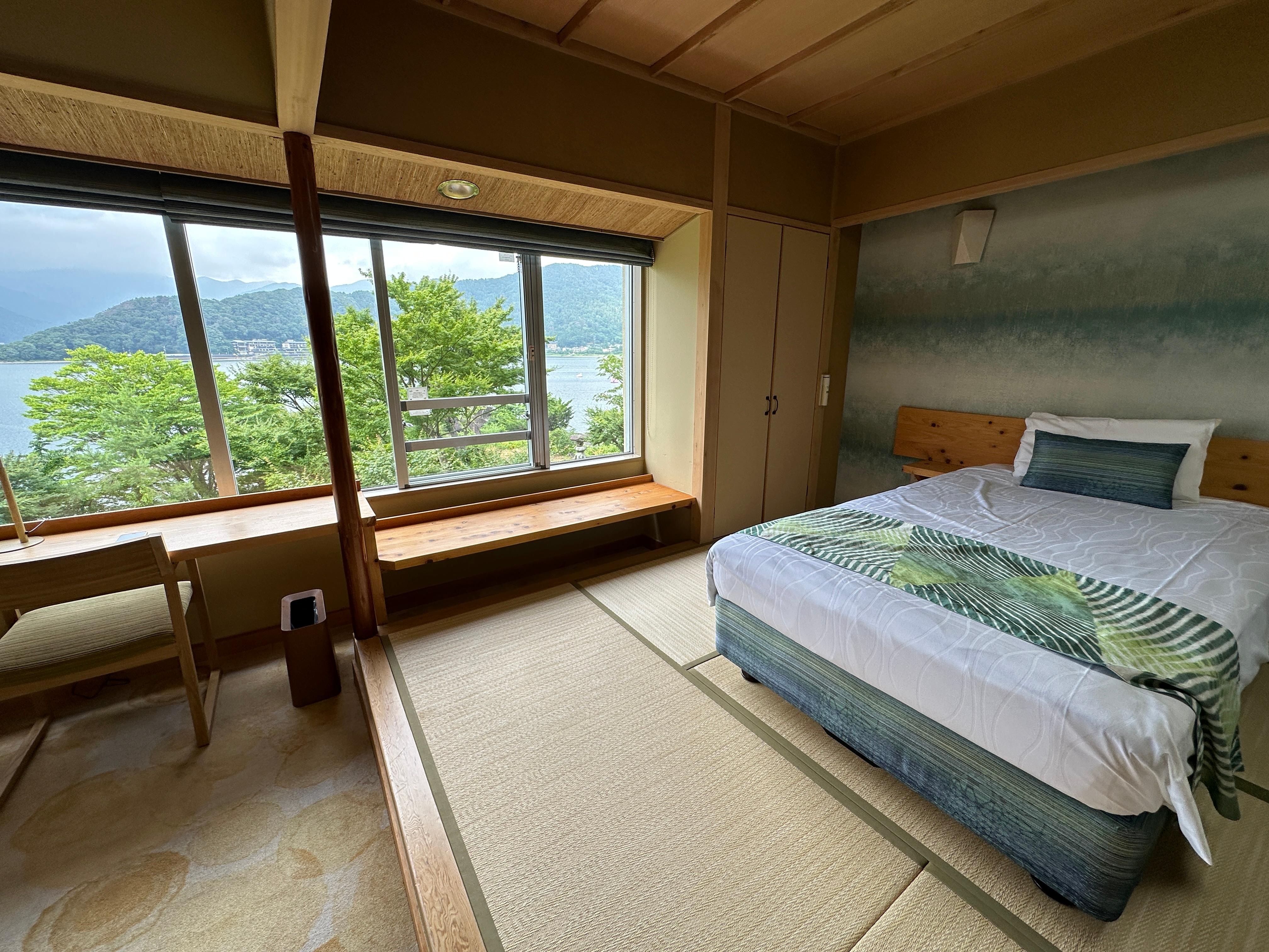 View of the lake from our room
