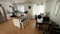 Spacious dining and kitchen