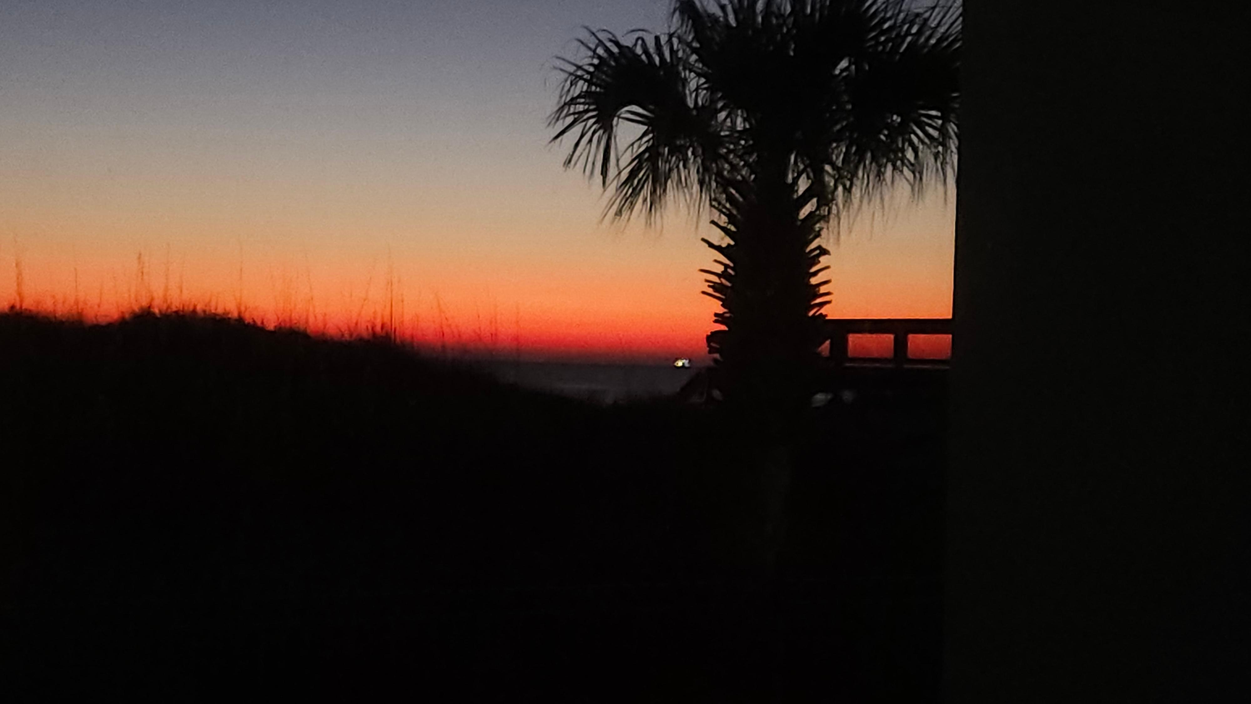 Sunrise from the condo.