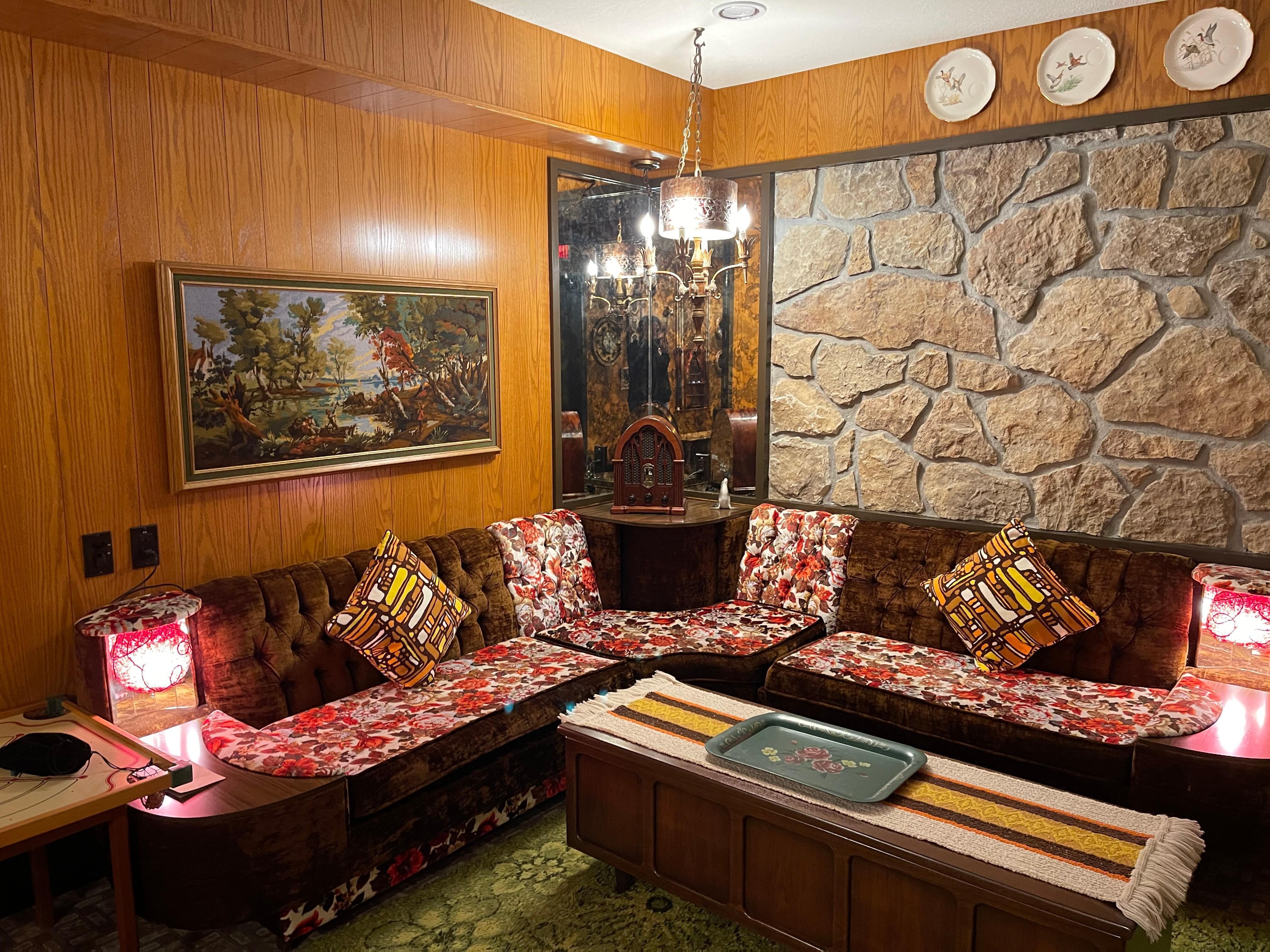 Grandmas Basement such a cool space!