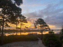 Sunrise from deck