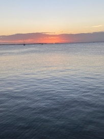 Sunset awaiting green flash