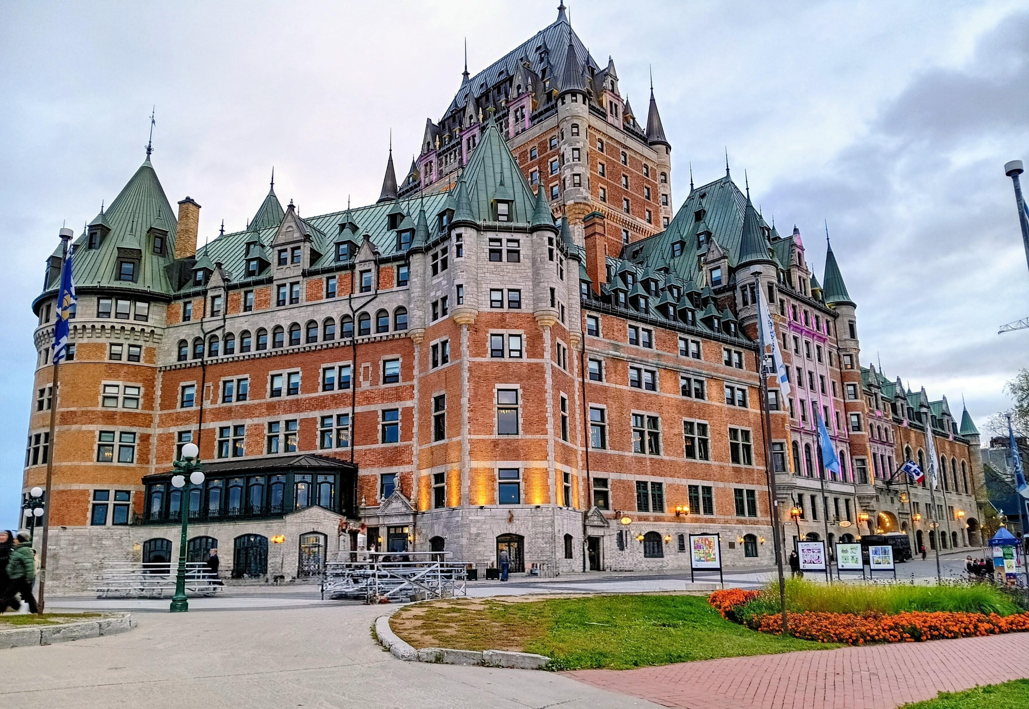 The historic Château Hotel.  We were just to the left of this picture. 