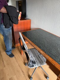 The chairs are very worn. The floor was unclean. It was disgraceful. I couldn’t even shower. It’s nothing like they show on here.