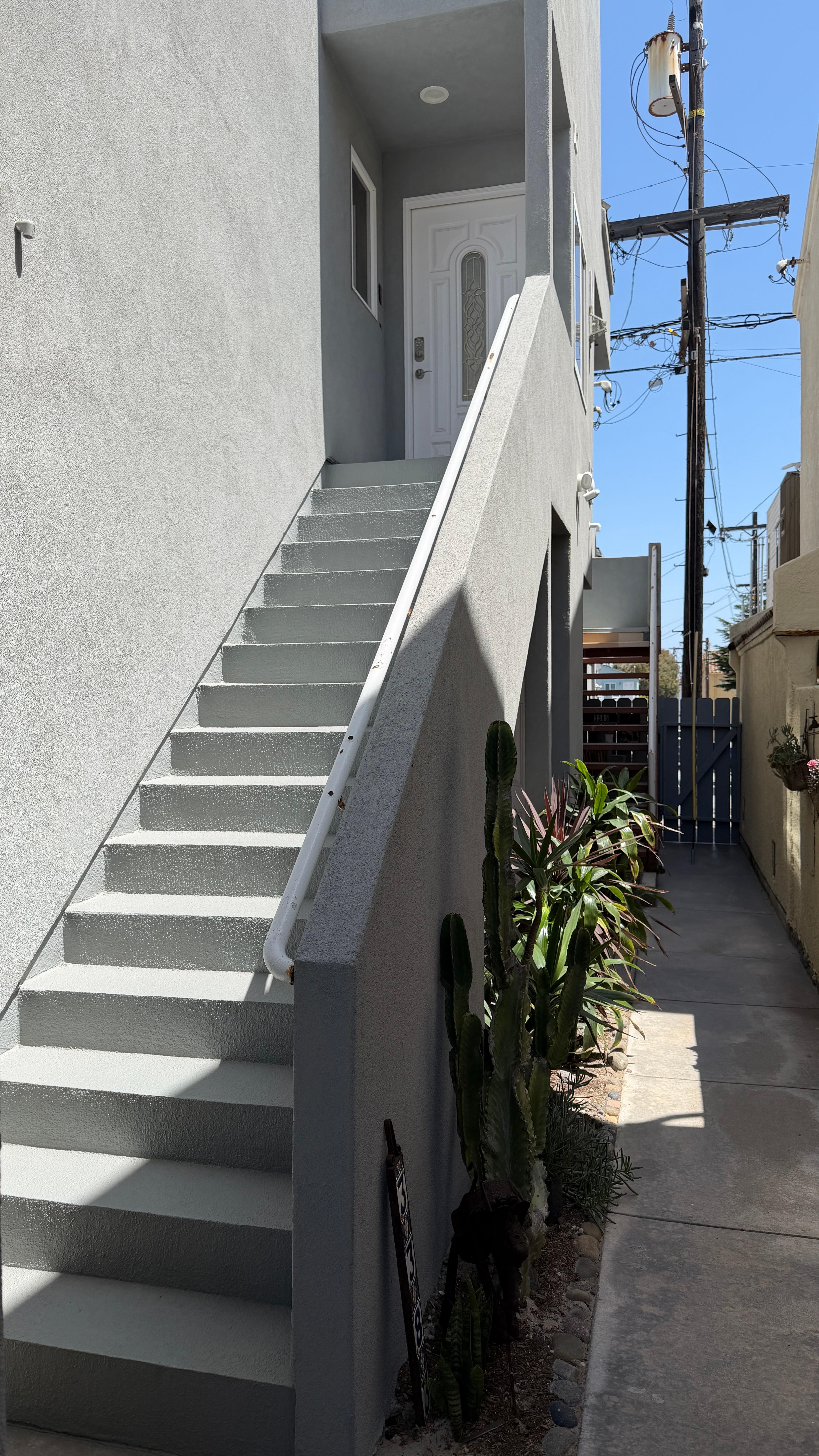 This is the first set of stairs.