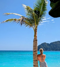 View from hotel beach front