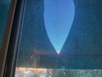 Canopy on deck, it’s hard to see because the window was so dirty.