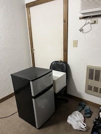 Our attempt to secure the room post-incident.