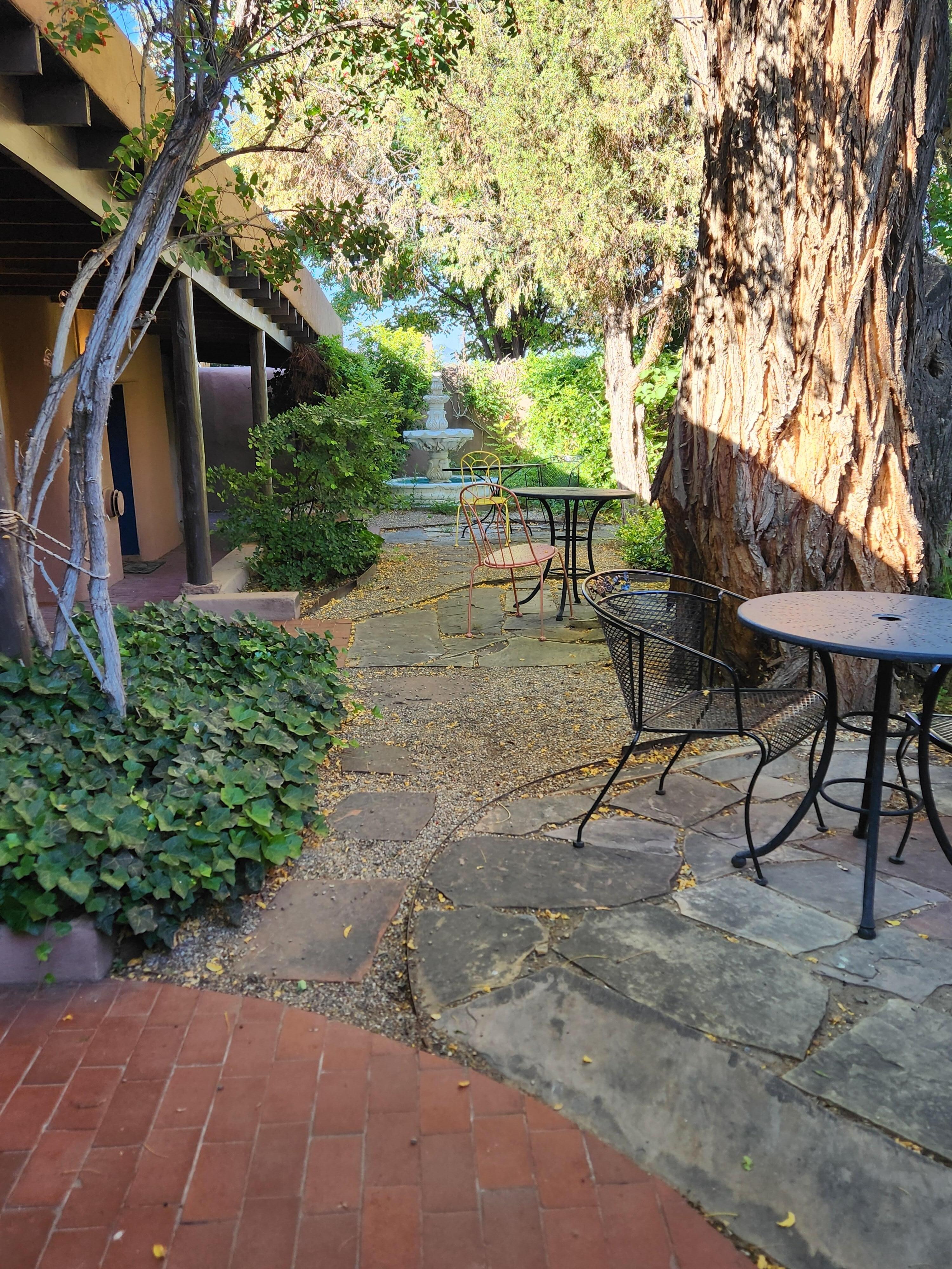 Courtyards throughout property