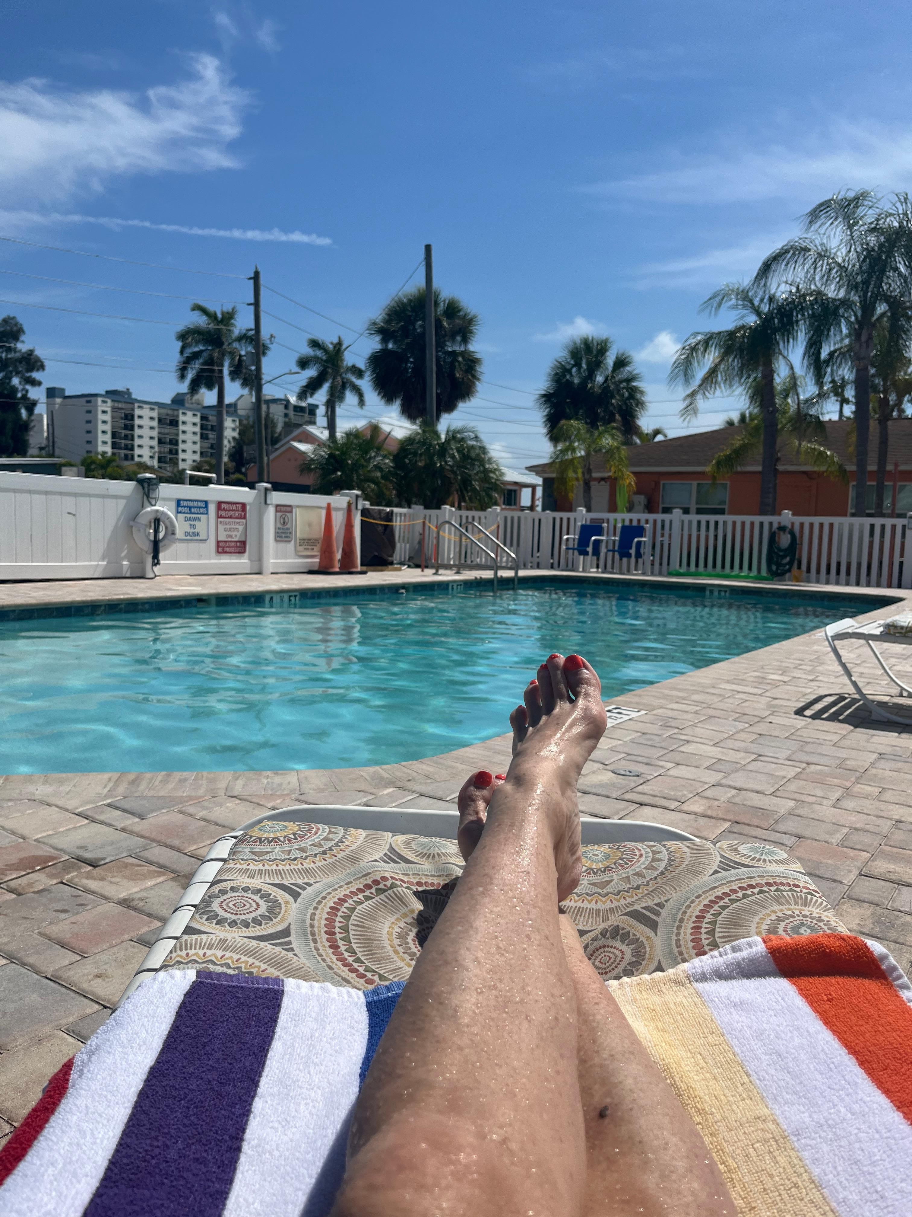 The heated pool