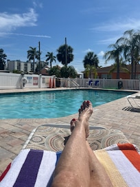 The heated pool
