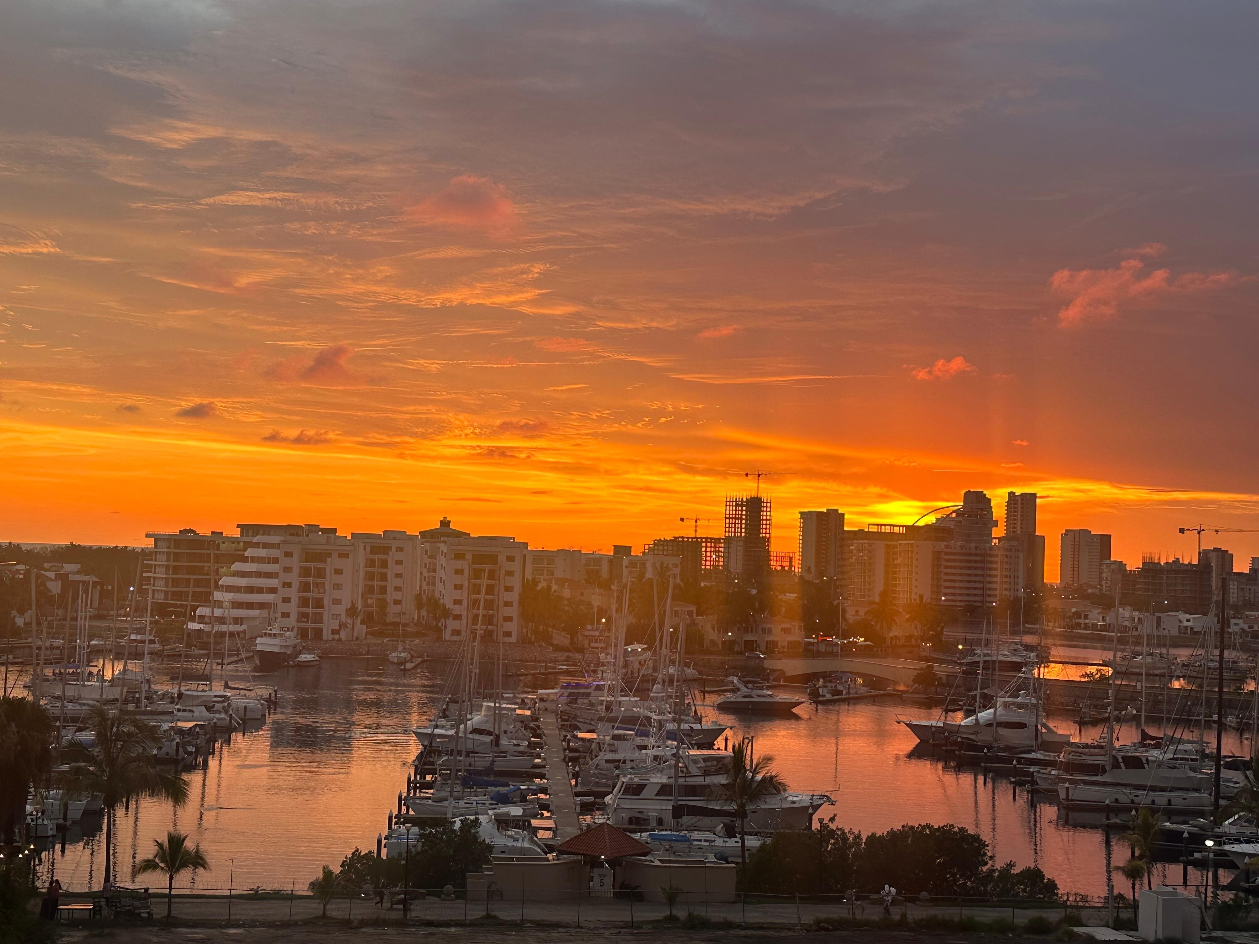 Desde mi balcón de la habitación, atardeceres increibles
