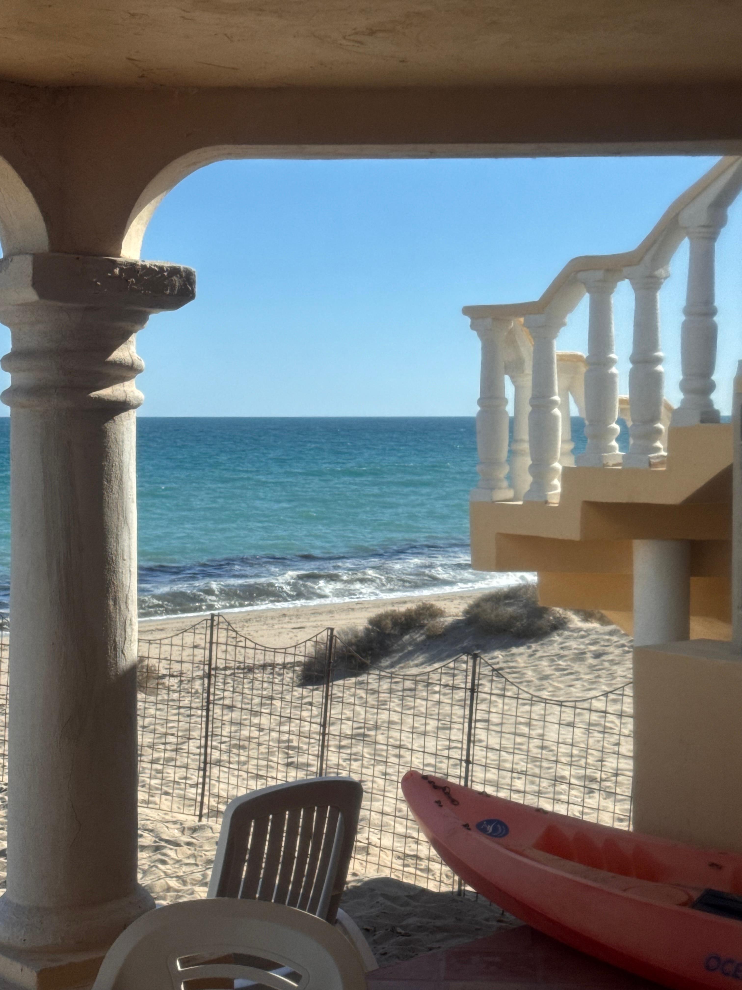 Can’t beat walking out the back door right to the sand.