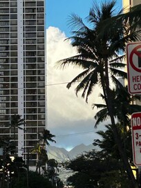 View of our beach it was across the street very limited lots of buildings surrounding