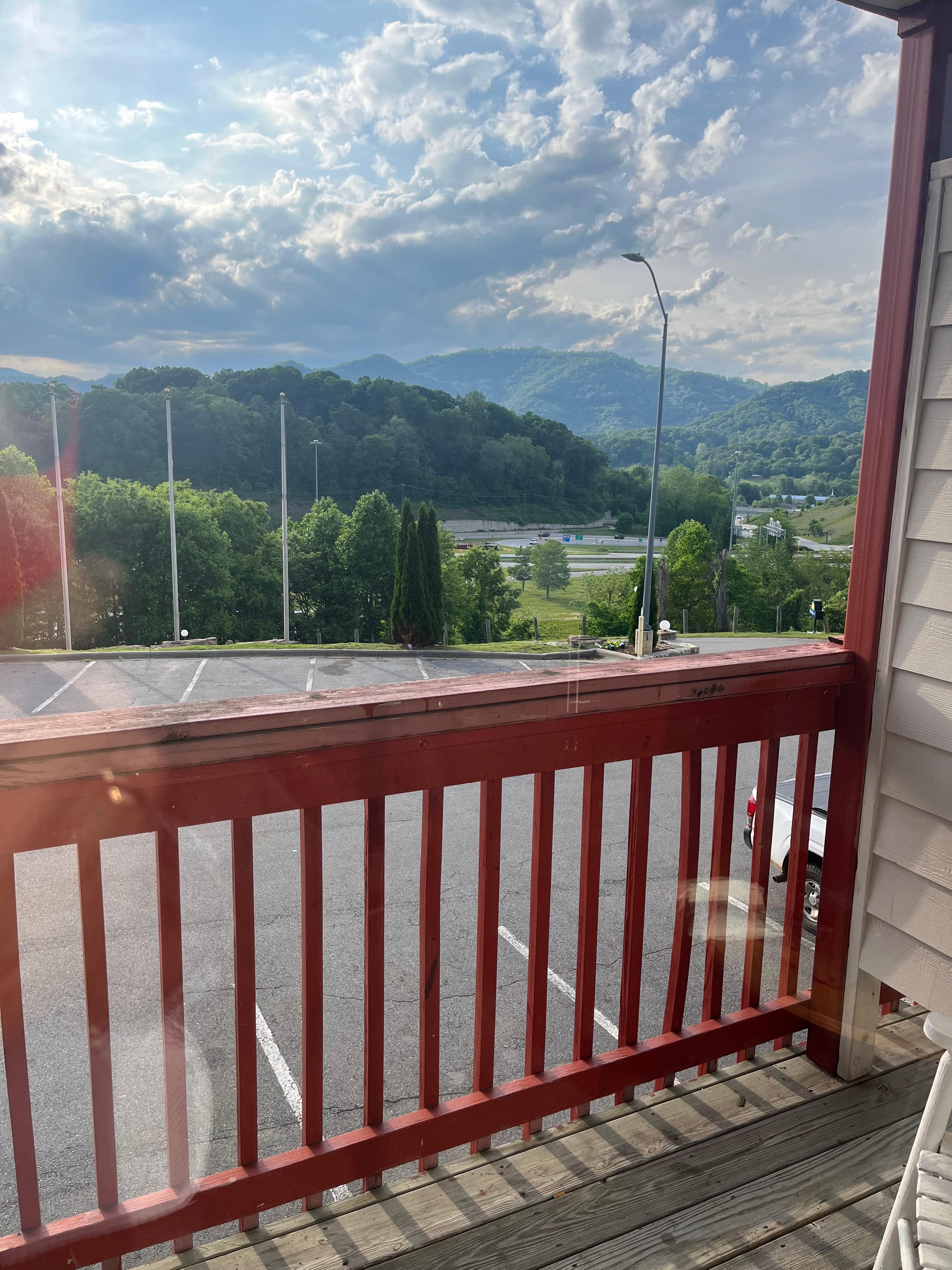 The view from my 2nd floor room.