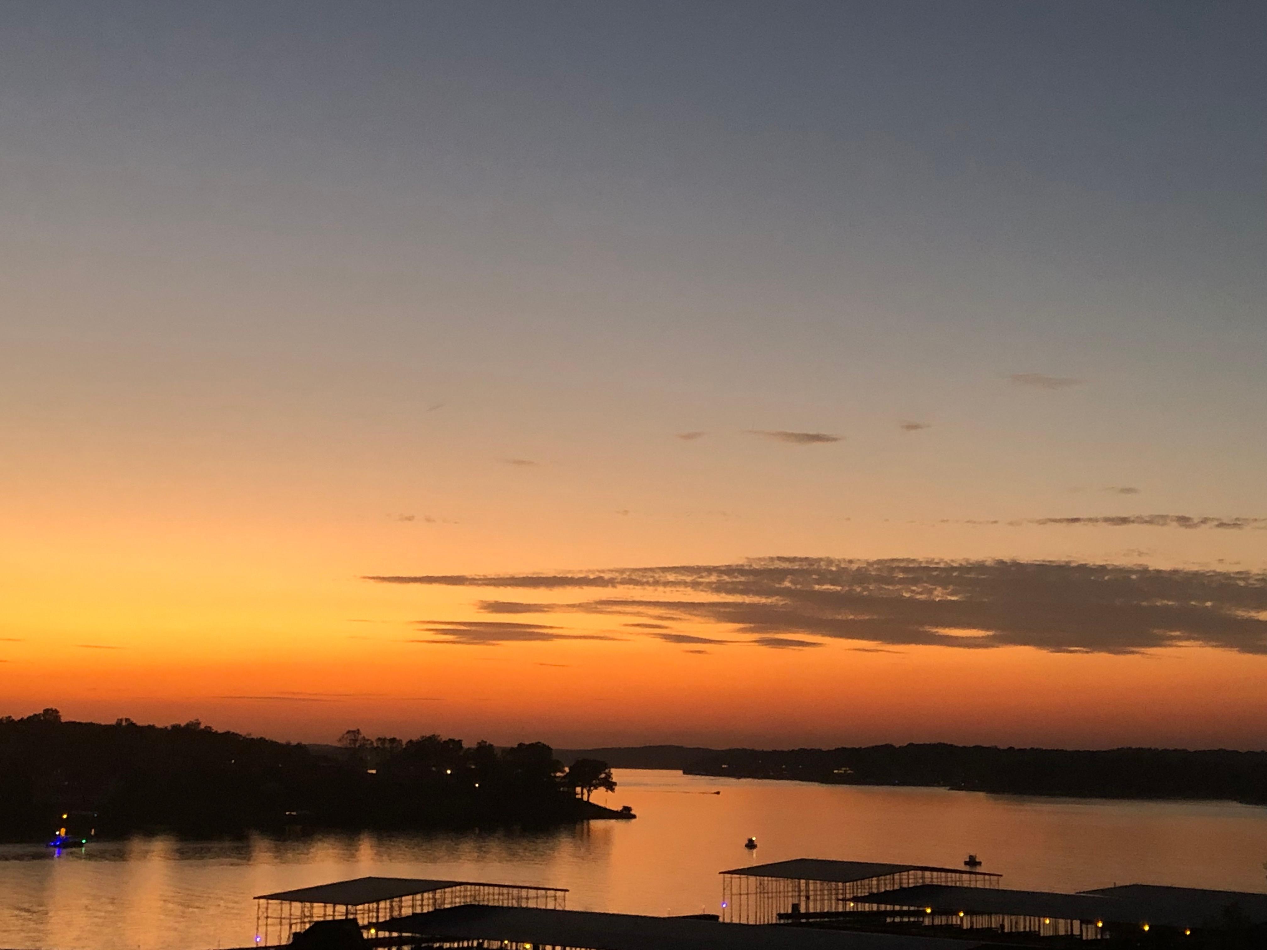 Gorgeous sunset each evening.  