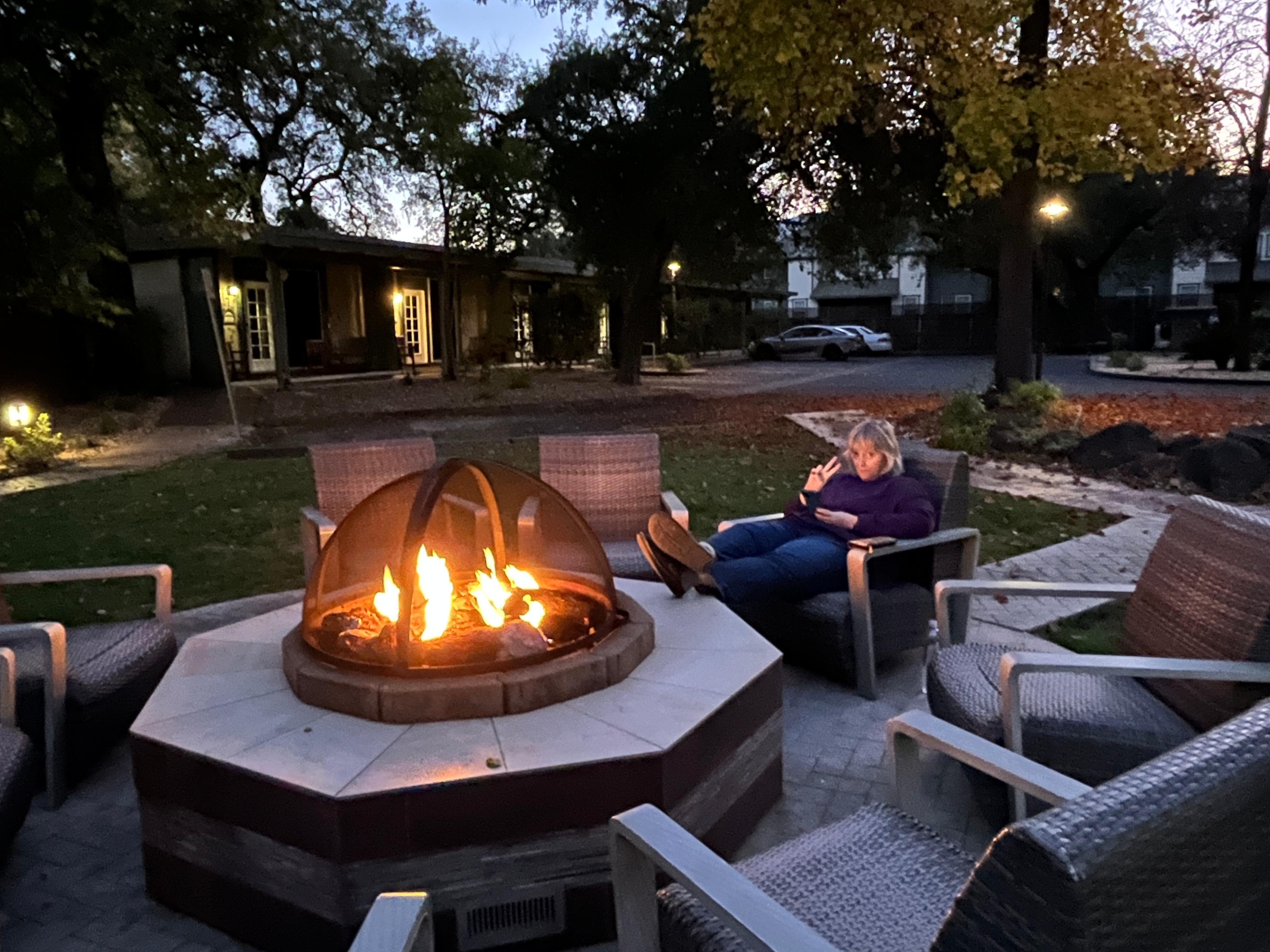 Fire put area is nice