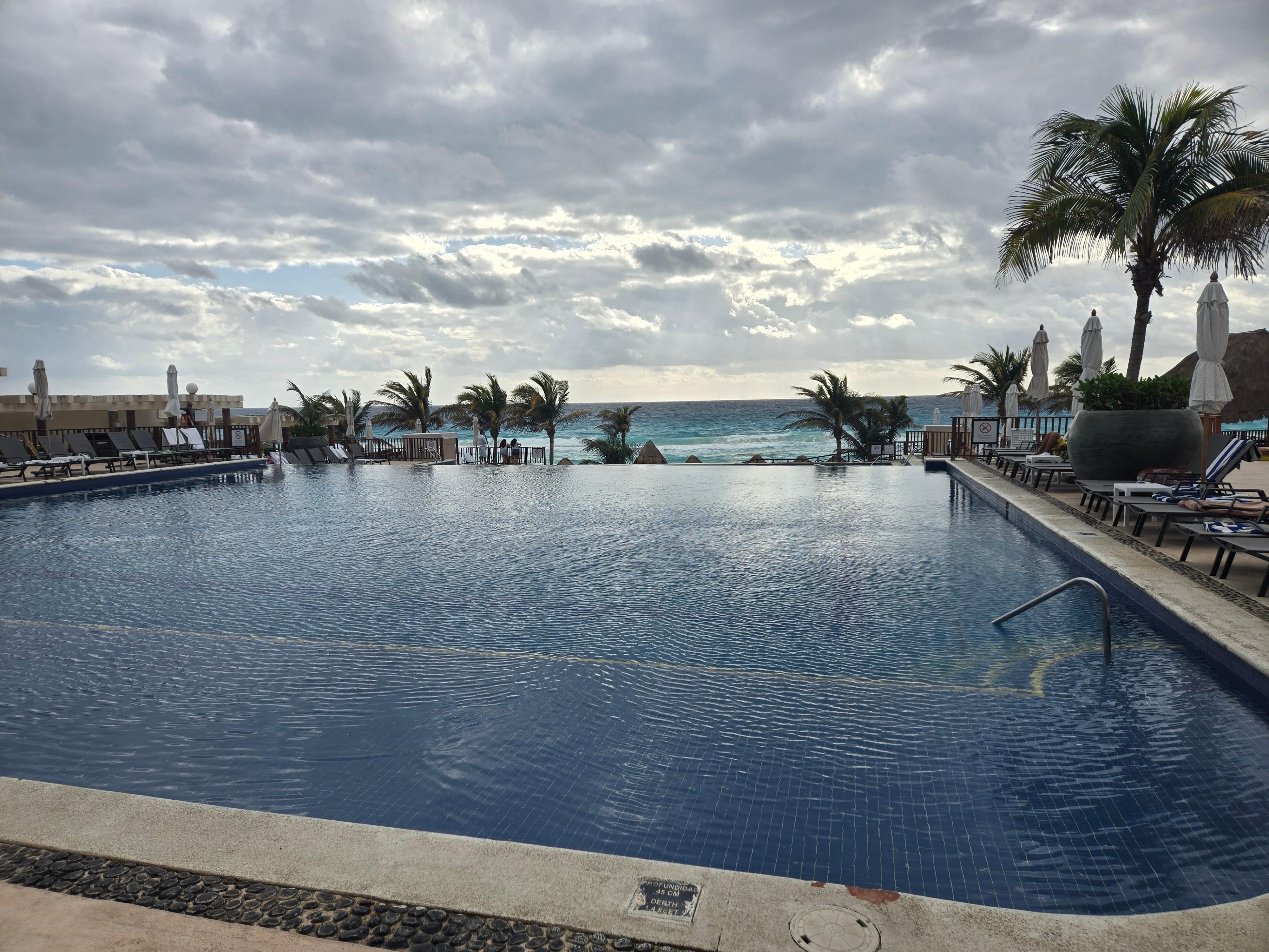 1 of 3 Infinity pools facing the beach area. 