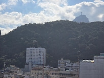 From our balcony looking at. The christ of the redeemer.
