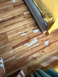 Bedroom floor flaking