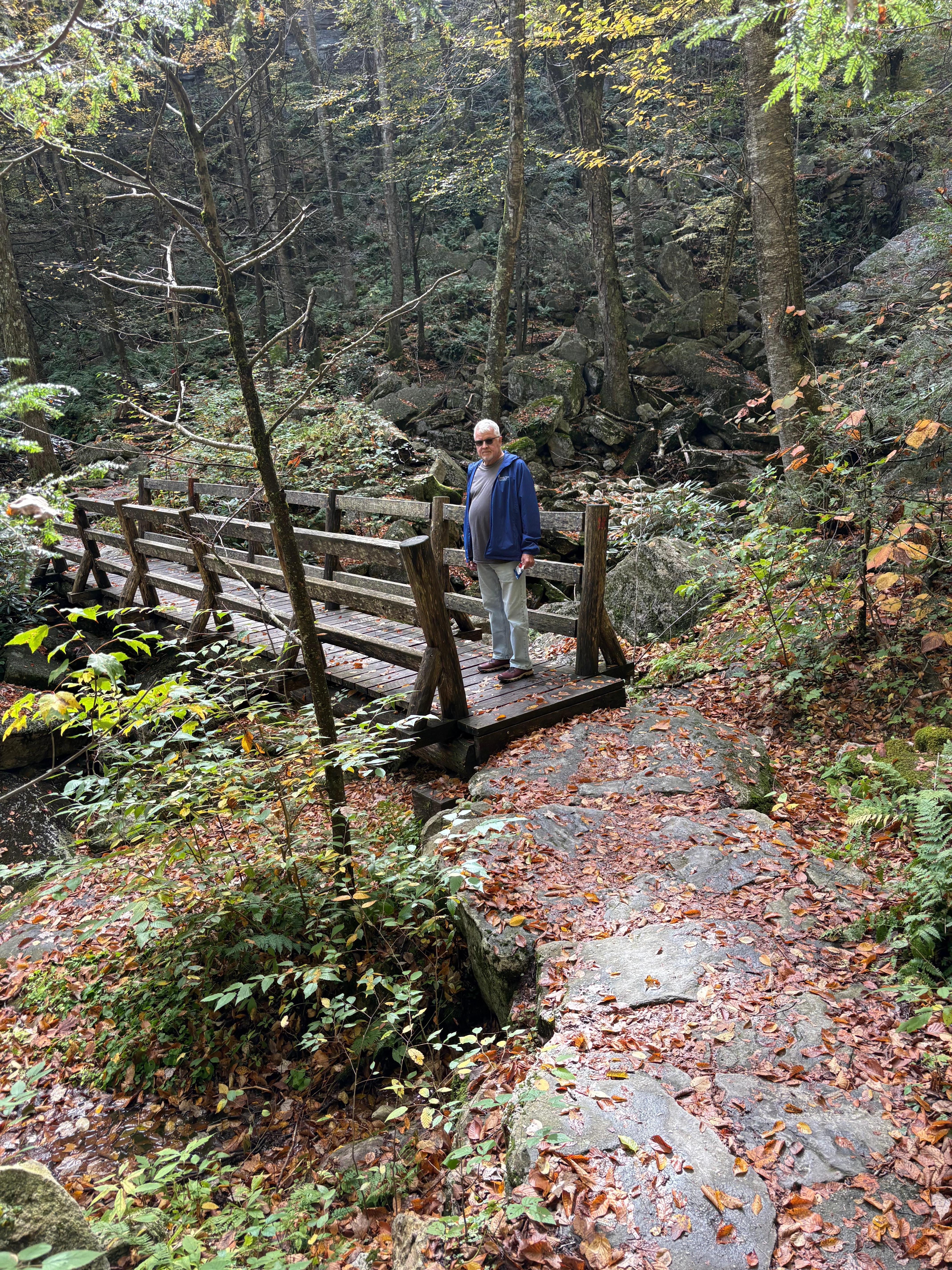 Hike to less than impressive waterfall. 